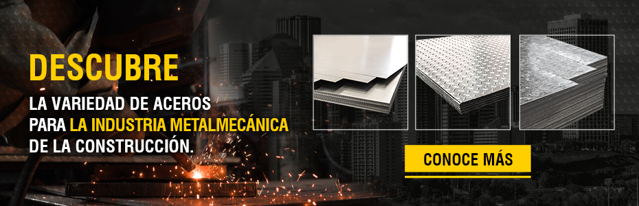 Descubre la variedad de aceros para la industria metalmecánica de la construcción. Conoce más.